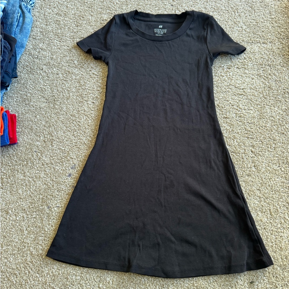 H&M Black Girls Dress. Size 8-10
